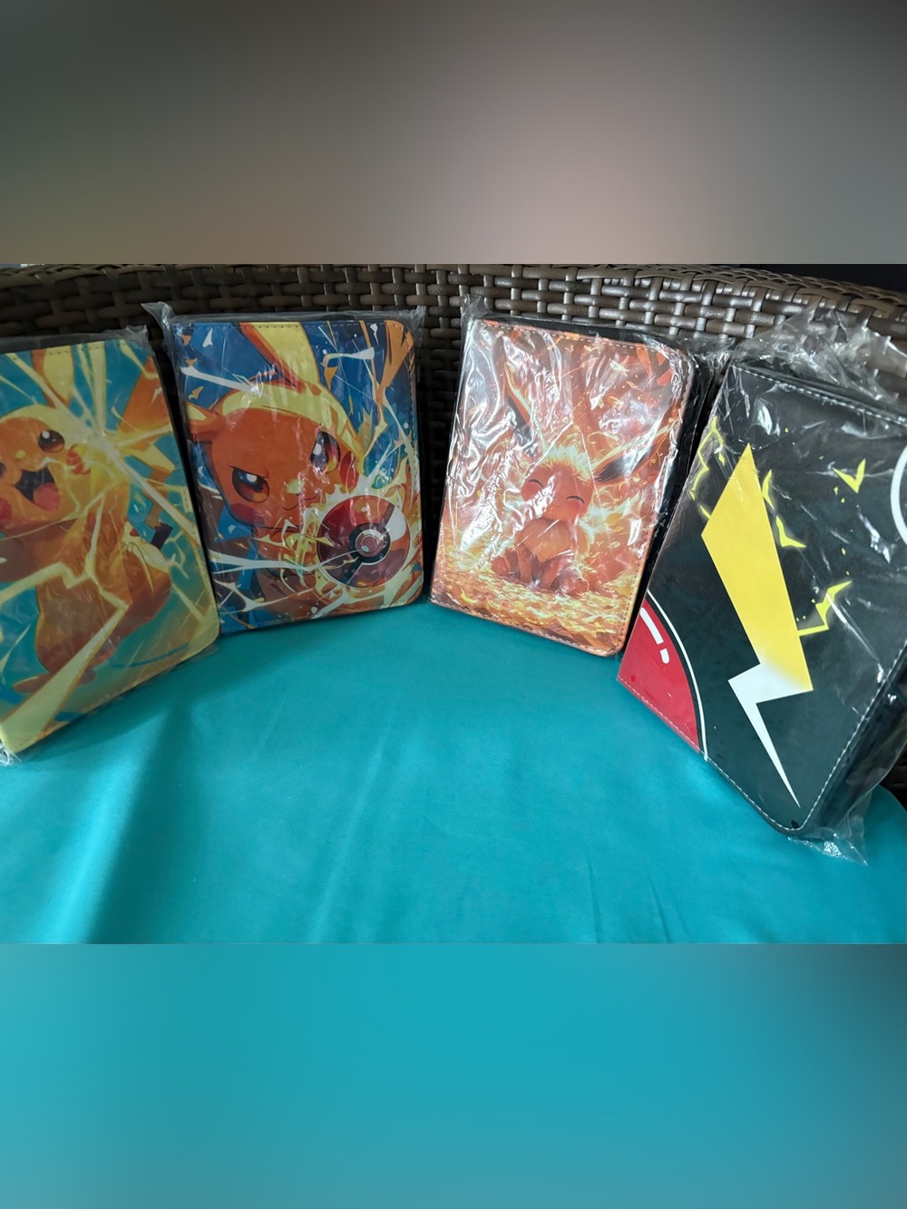 Pikachu & Charmander Themed Tablet Sleeve - Black/Yellow/Orange